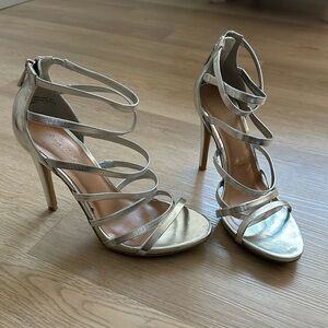 Silver 3-1/2 inch Heels